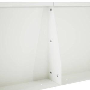 Τοίχος Στήριξης 6 τμχ. 100 x 12 x 40 εκ Ατσάλι Λευκό - Pakobazaar