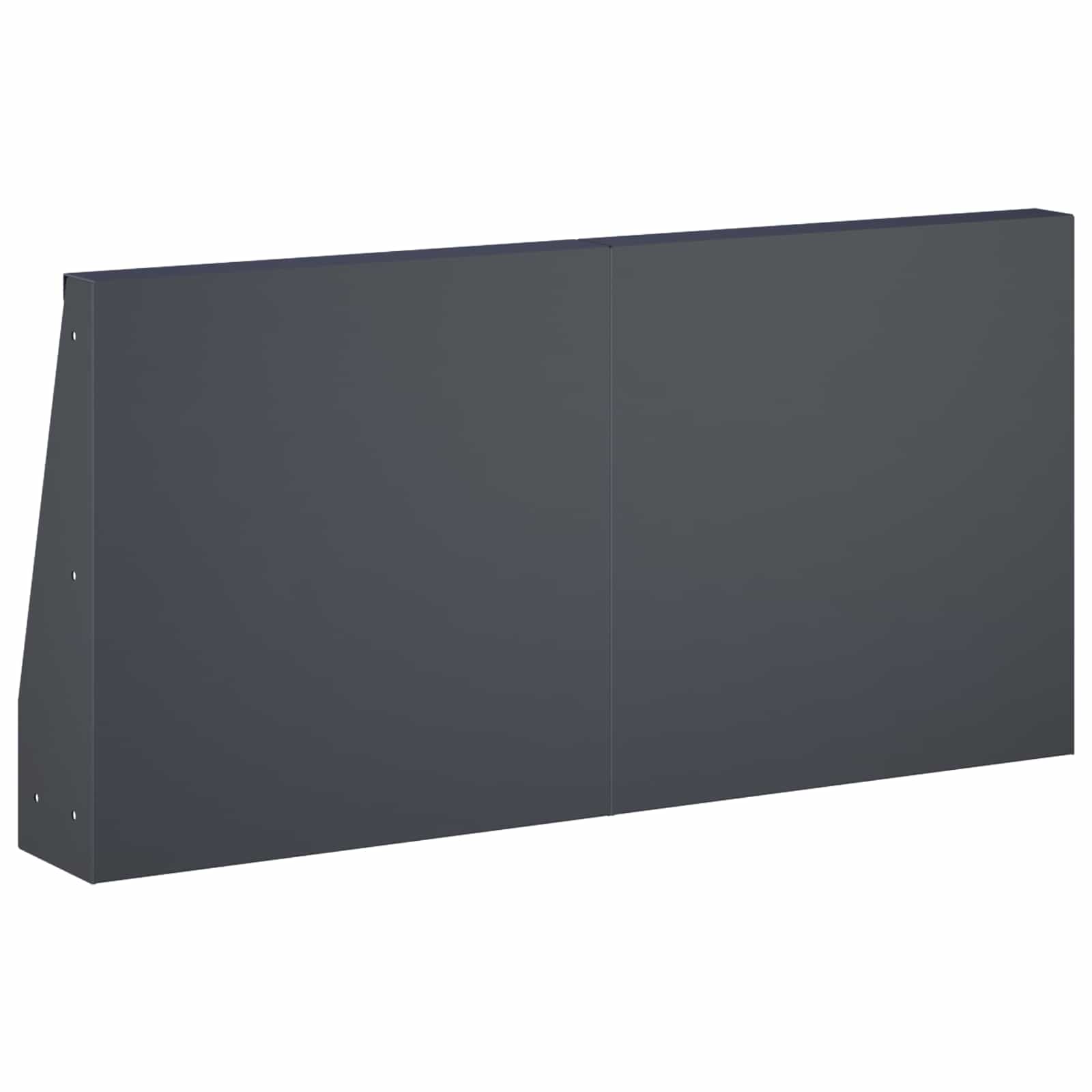 Τοίχος Στήριξης 6 τμχ. 40 x 12 x 30 εκ. Ατσάλι Ανθρακί