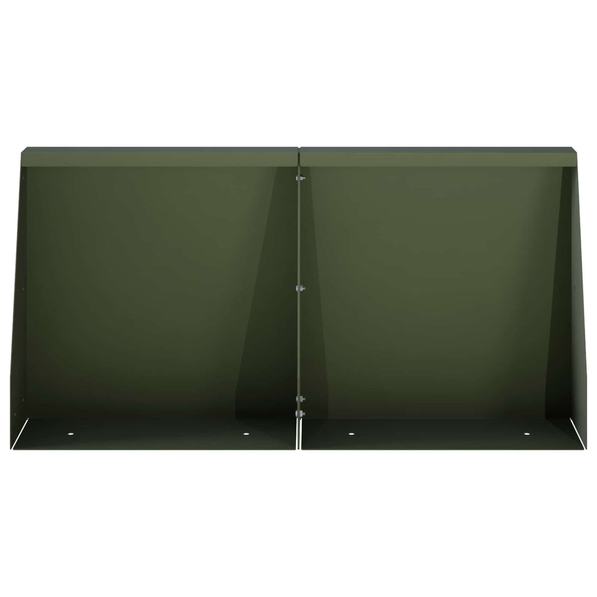 Τοίχος Στήριξης 6 τμχ. 40 x 12 x 30 εκ. Ατσάλι Λαδί - Pakobazaar