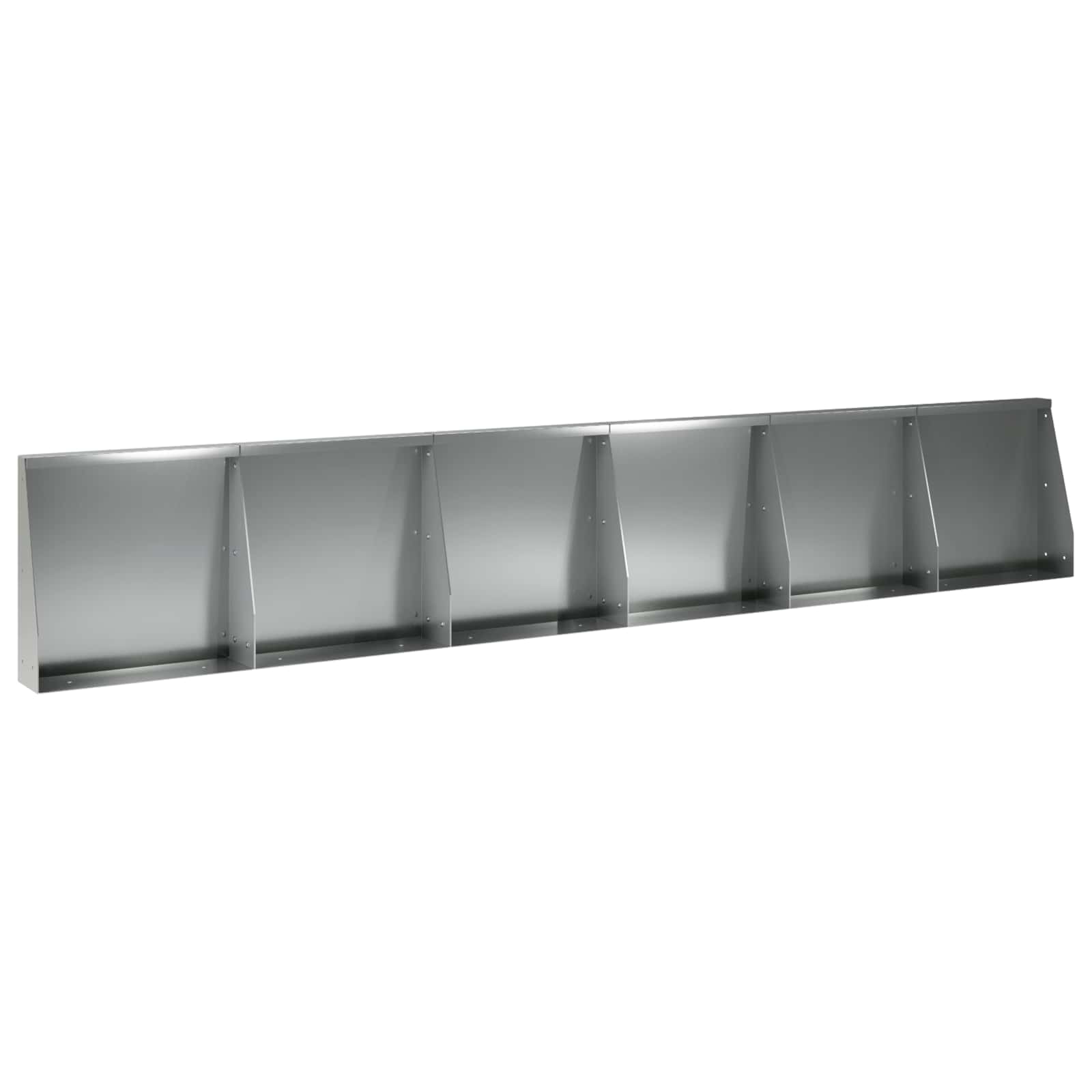 Τοίχος Στήριξης 6 τμχ. 40 x 12 x 30 εκ. Γαλβανισμένος Χάλυβας