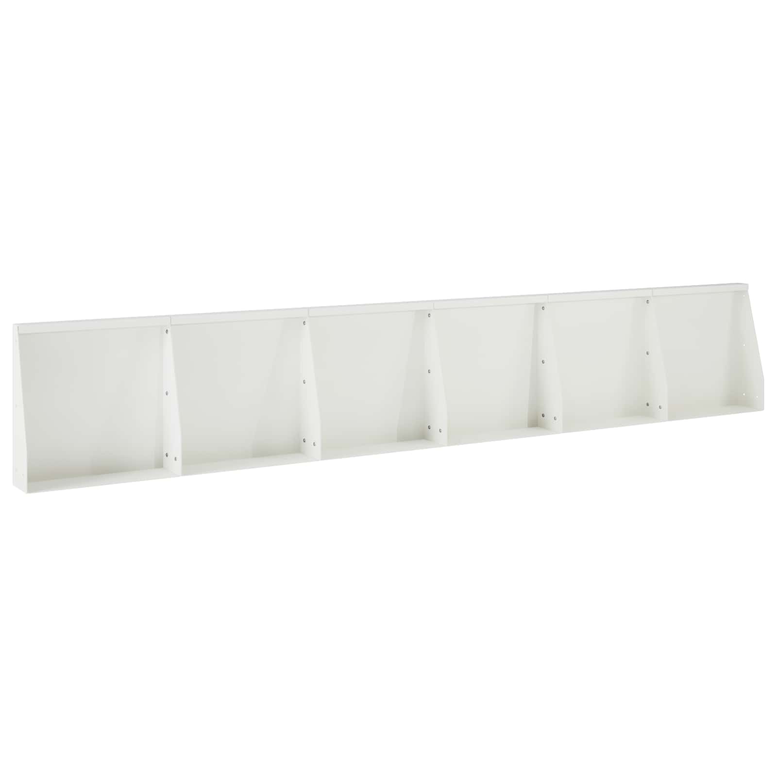 Τοίχος Στήριξης 6 τμχ. 40 x 12 x 40 εκ. Ατσάλι Λευκό - Pakobazaar