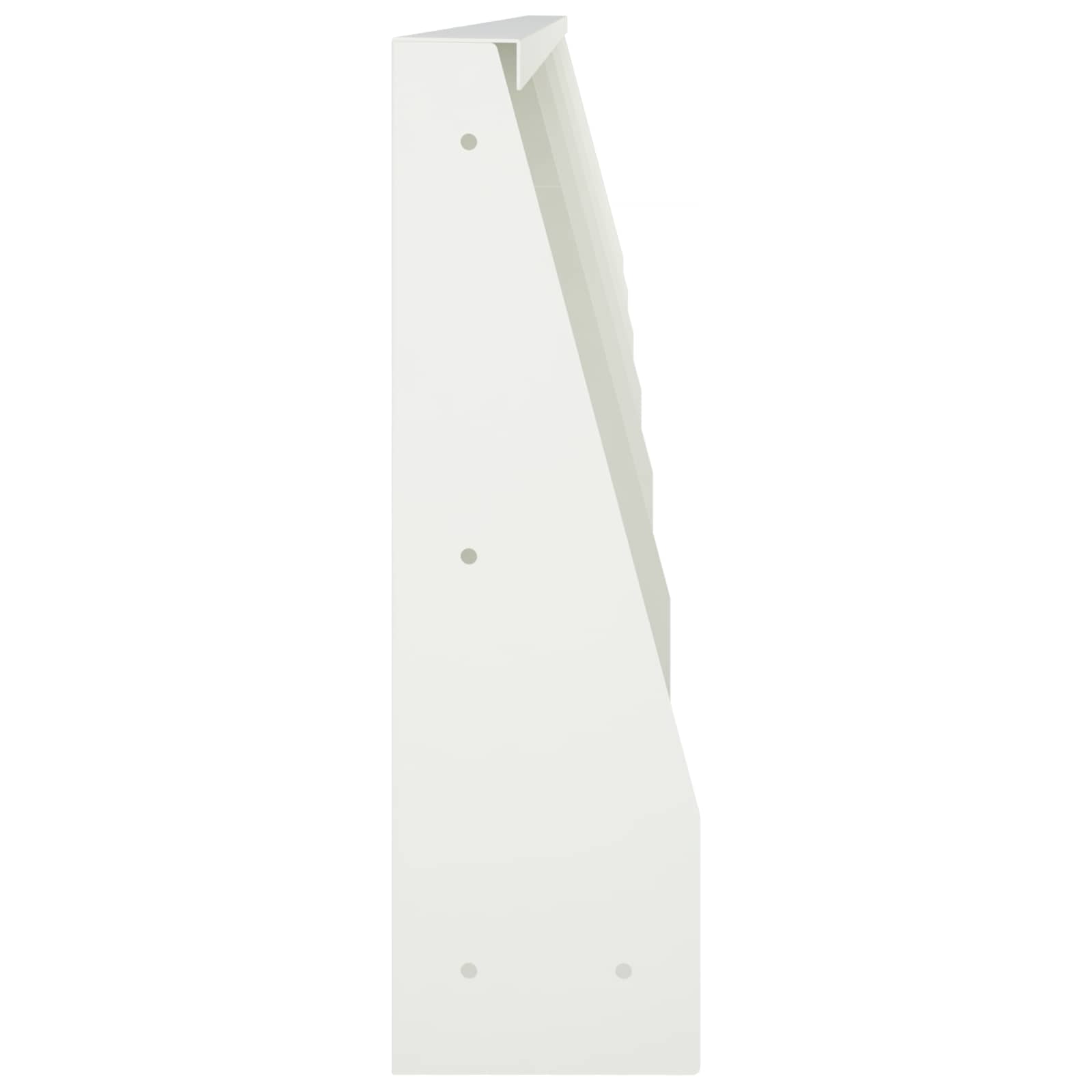Τοίχος Στήριξης 6 τμχ. 40 x 12 x 40 εκ. Ατσάλι Λευκό - Pakobazaar