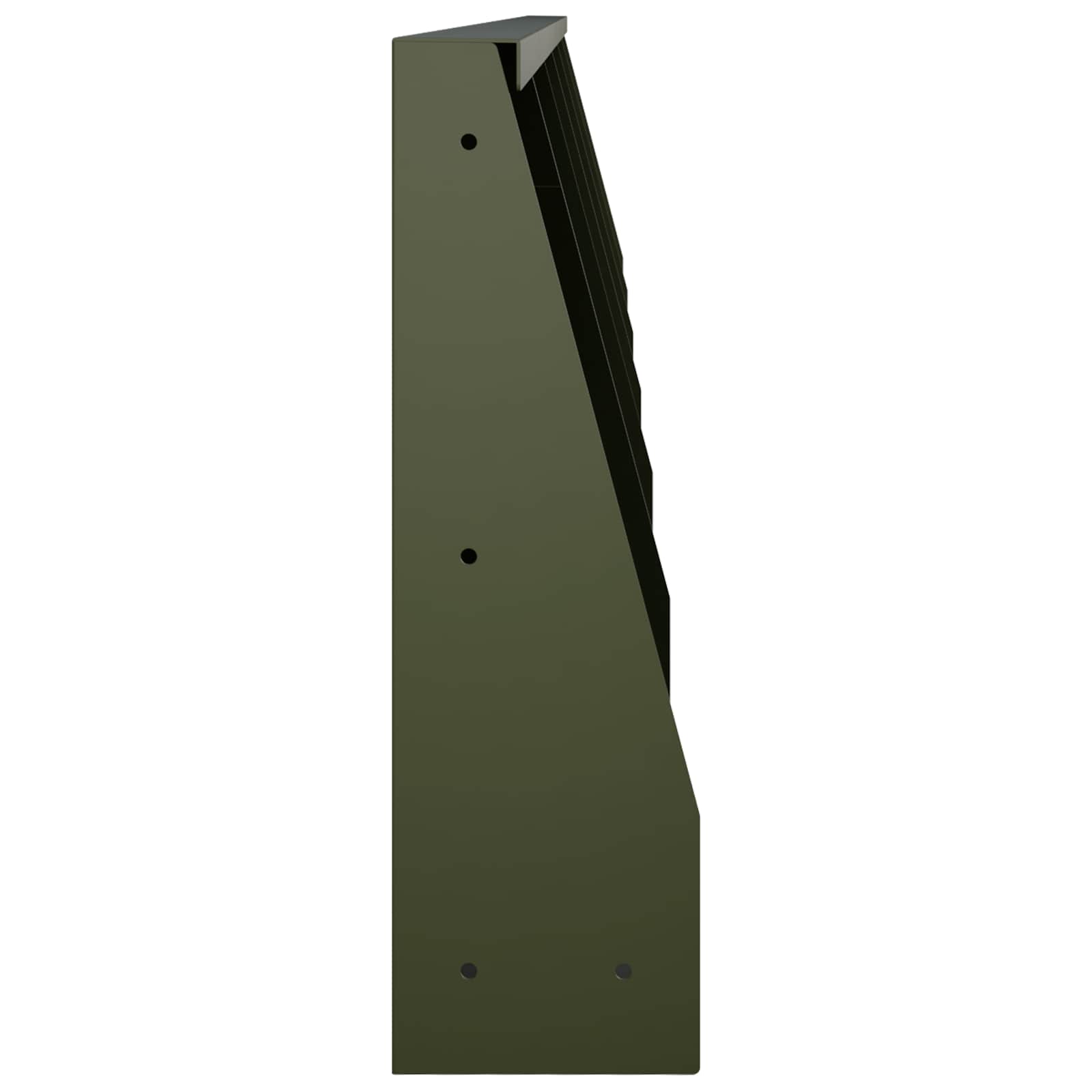 Τοίχος Στήριξης 6 τμχ. 40 x 12 x 40 εκ. Ατσάλι Λαδί - Pakobazaar
