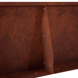 Τοίχος Στήριξης 6 τμχ. 40 x 12 x 40 εκ. Σκ rusty