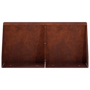 Τοίχος Στήριξης 6 τμχ. 40 x 12 x 40 εκ. Σκ rusty