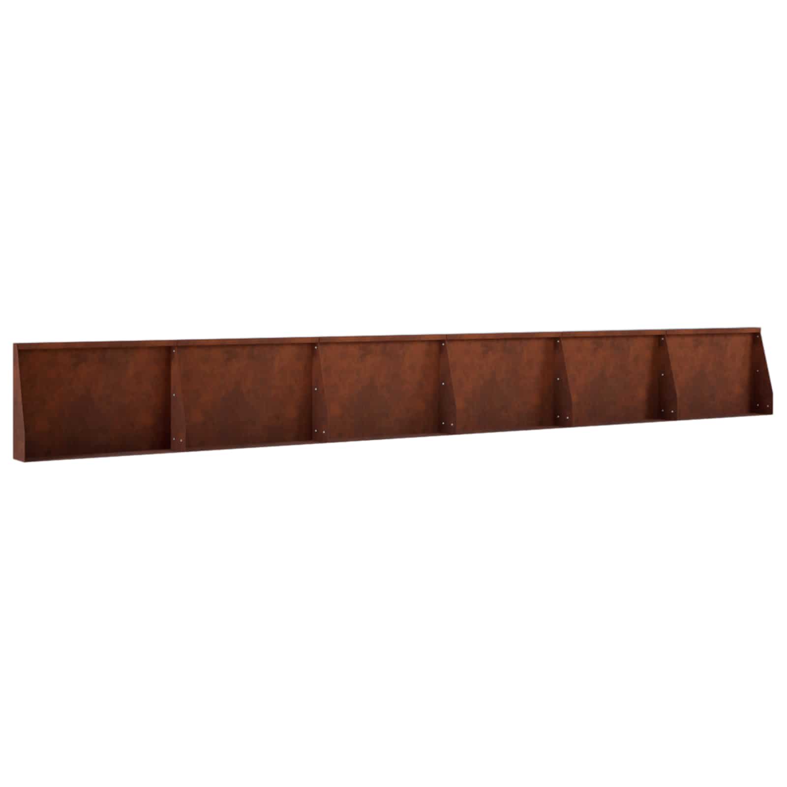 Τοίχος Στήριξης 6 τμχ. 60 x 12 x 30 εκ Σκ rusty