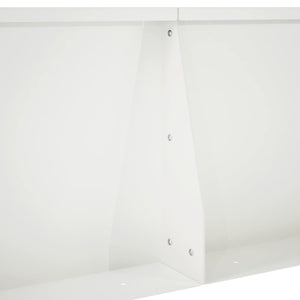 Τοίχος Στήριξης 6 τμχ. 60 x 12 x 50 εκ. Ατσάλι Λευκό - Pakobazaar