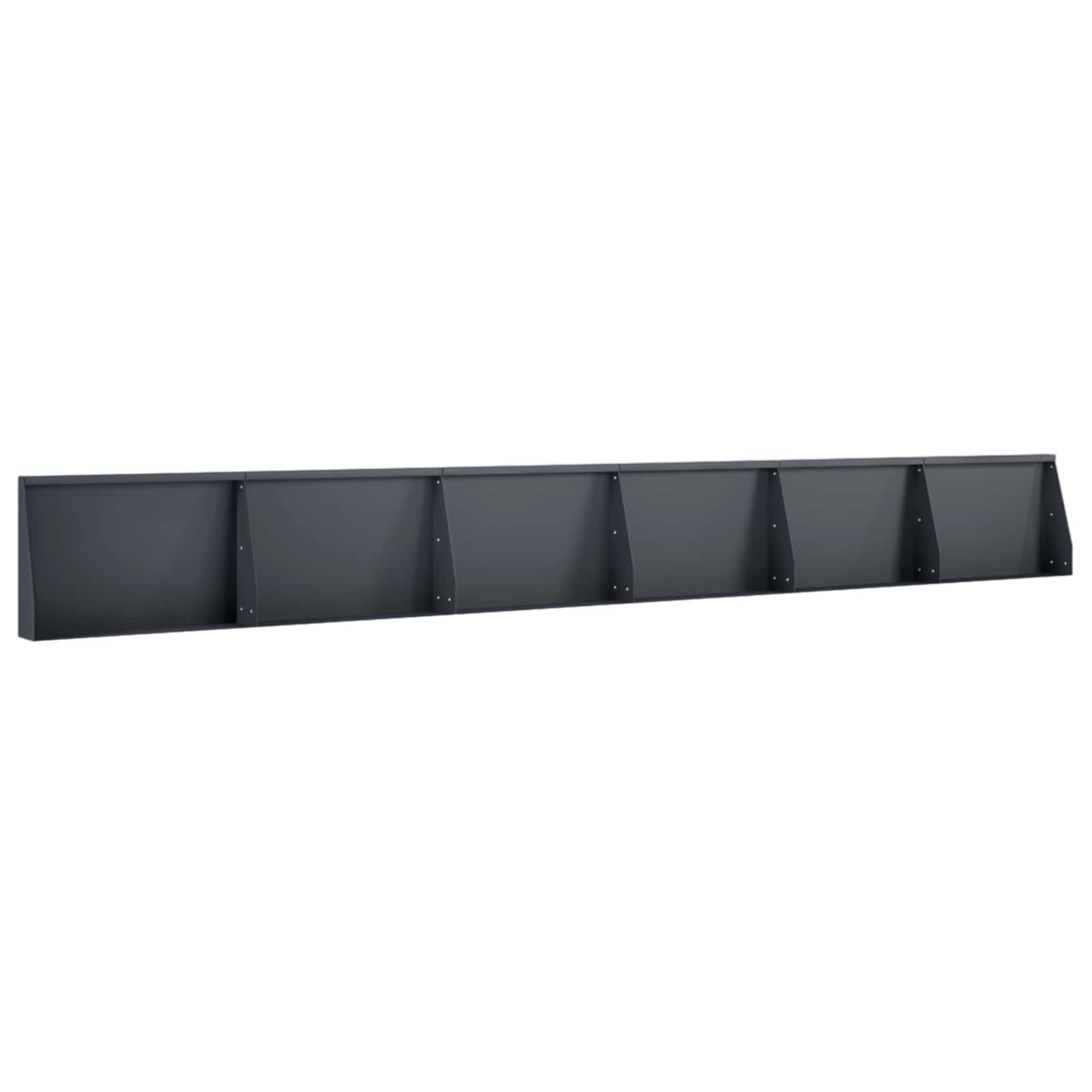Τοίχος Στήριξης 6 τμχ. 60 x 12 x 50 εκ. Ατσάλι Ανθρακί