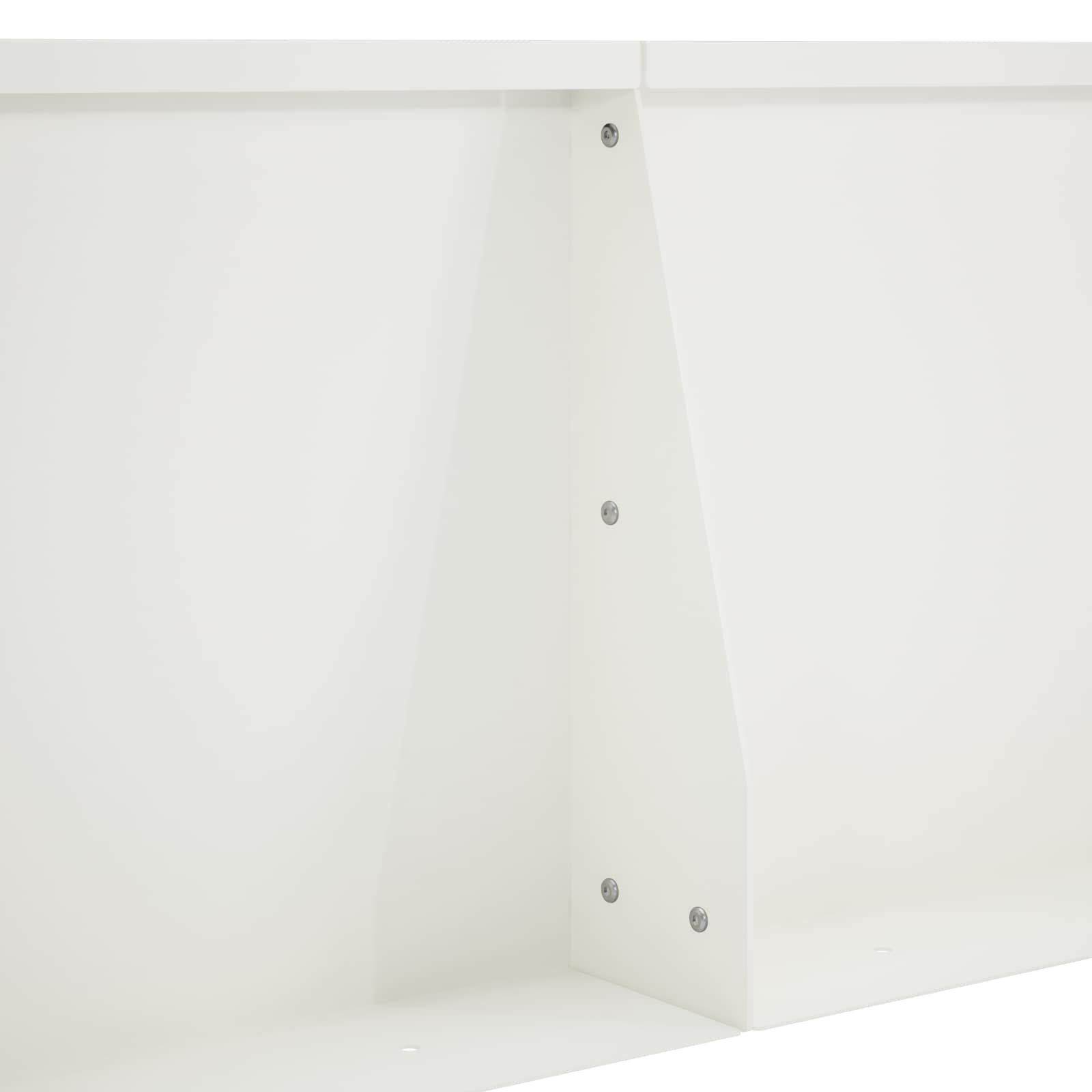 Τοίχος Στήριξης 6 τμχ. 80 x 12 x 30 εκ Ατσάλι Λευκό - Pakobazaar