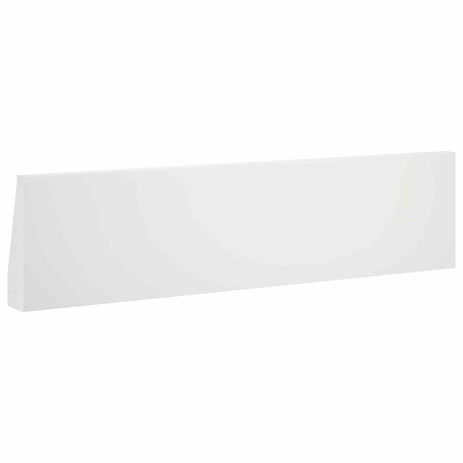 Τοίχος Στήριξης 6 τμχ. 80 x 12 x 30 εκ Ατσάλι Λευκό - Pakobazaar
