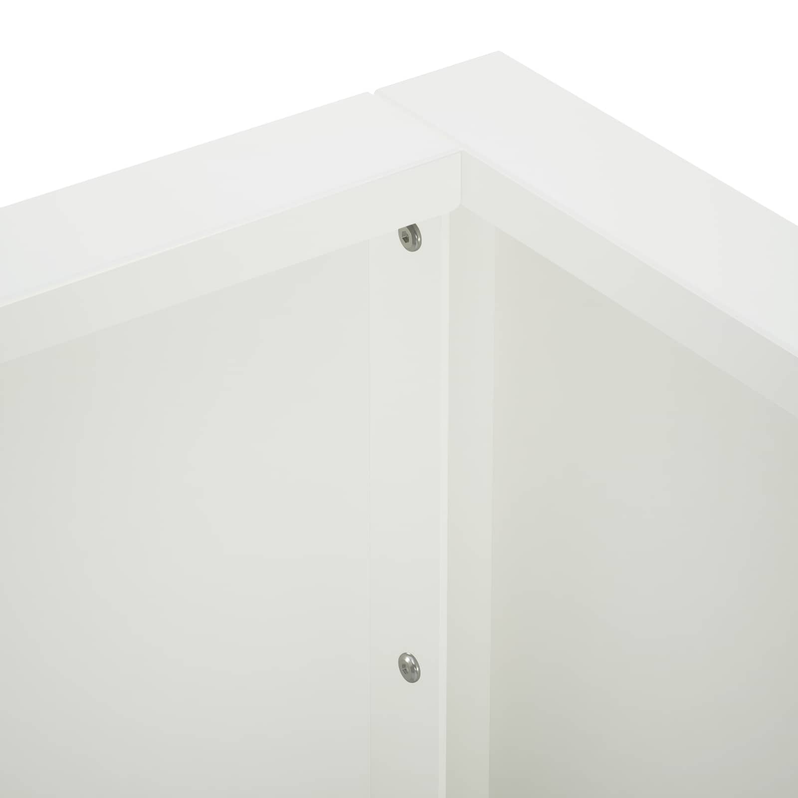 Τοίχος Στήριξης 4 τμχ. 100 x 100 x 30 cm Ατσάλι Λευκό