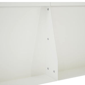 Τοίχος Στήριξης 4 τμχ. 100 x 100 x 30 cm Ατσάλι Λευκό