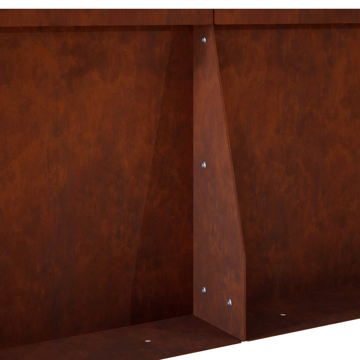 Τοίχος Στήριξης 4 τμχ. 100 x 100 x 30 cm Σκ rusty - Pakobazaar