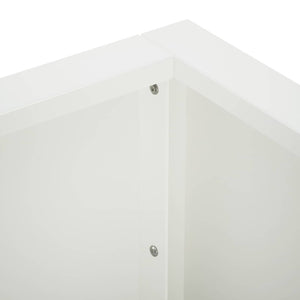 Τοίχος Στήριξης 4 τμχ. 100 x 100 x 40 cm Ατσάλι Λευκό