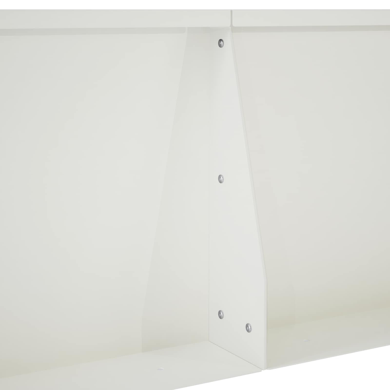Τοίχος Στήριξης 4 τμχ. 100 x 100 x 40 cm Ατσάλι Λευκό