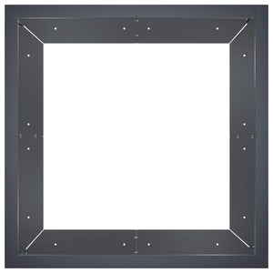 Τοίχος Στήριξης 4 τμχ. 100 x 100 x 40 cm Ατσάλι Ανθρακί - Pakobazaar
