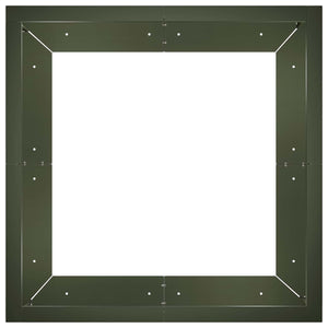 Τοίχος Στήριξης 4 τμχ. 100 x 100 x 40 cm Ατσάλι Λαδί - Pakobazaar