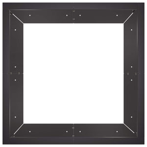 Τοίχος Στήριξης 4 τμχ. 100 x 100 x 50 cm Ατσάλι Μαύρο