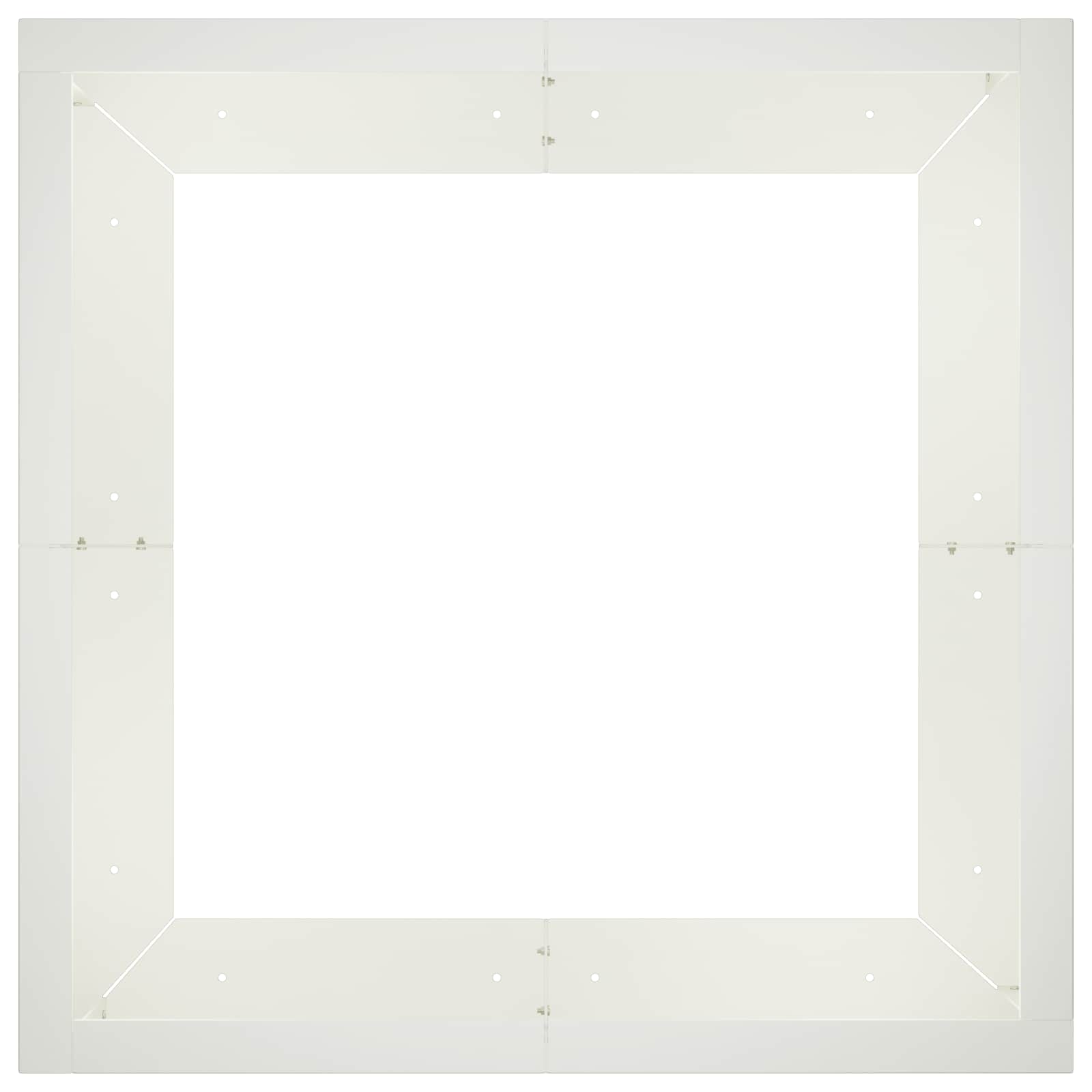 Τοίχος Στήριξης 4 τμχ. 100 x 100 x 50 cm Ατσάλι Λευκό