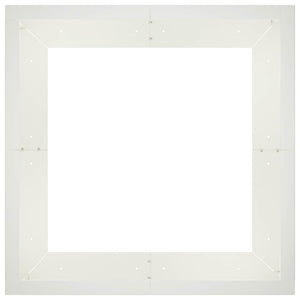 Τοίχος Στήριξης 4 τμχ. 100 x 100 x 50 cm Ατσάλι Λευκό