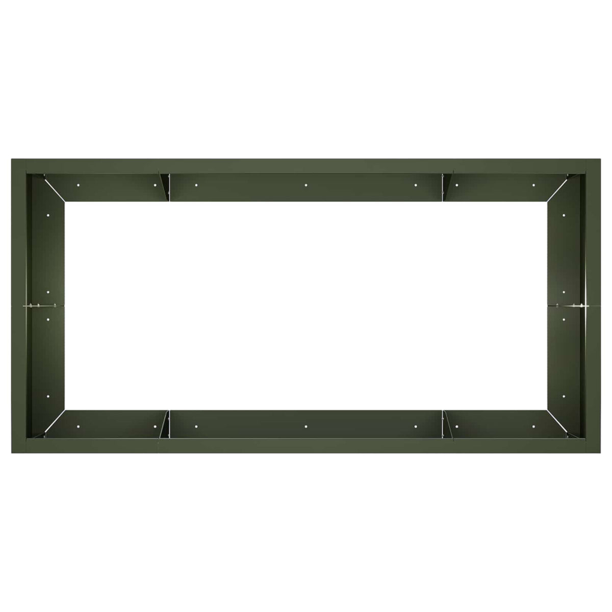 Τοίχος Στήριξης 6 τμχ. 200 x 100 x 30 εκ. Ατσάλι Λαδί - Pakobazaar