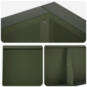 Τοίχος Στήριξης 8 τμχ. 300 x 100 x 30 εκ. Ατσάλι Λαδί