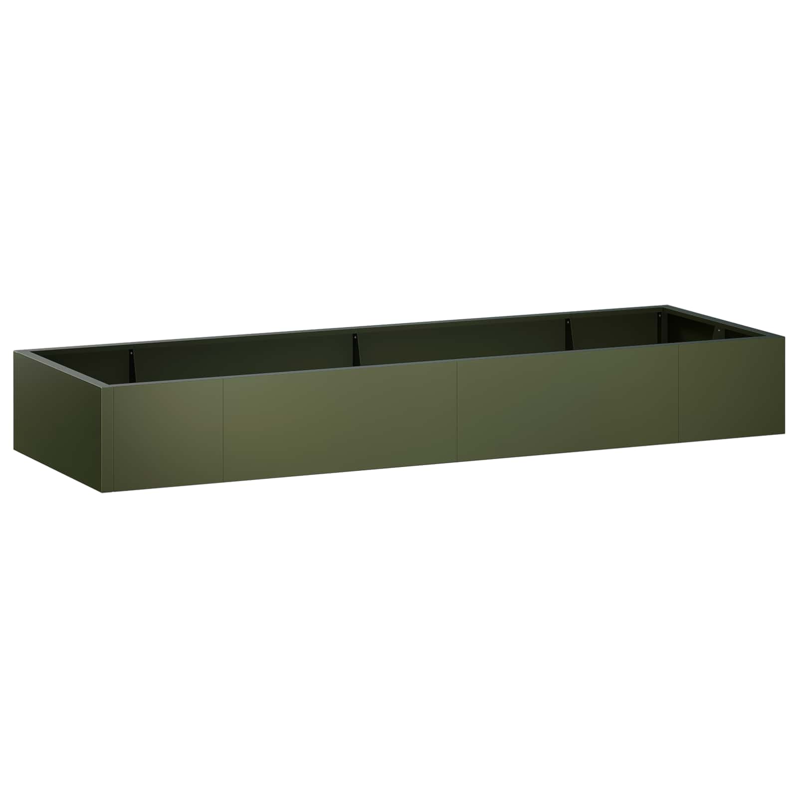 Τοίχος Στήριξης 8 τμχ. 300 x 100 x 30 εκ. Ατσάλι Λαδί