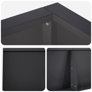 Τοίχος Στήριξης 8 τμχ. 300 x 100 x 40 εκ. Ατσάλι Μαύρο