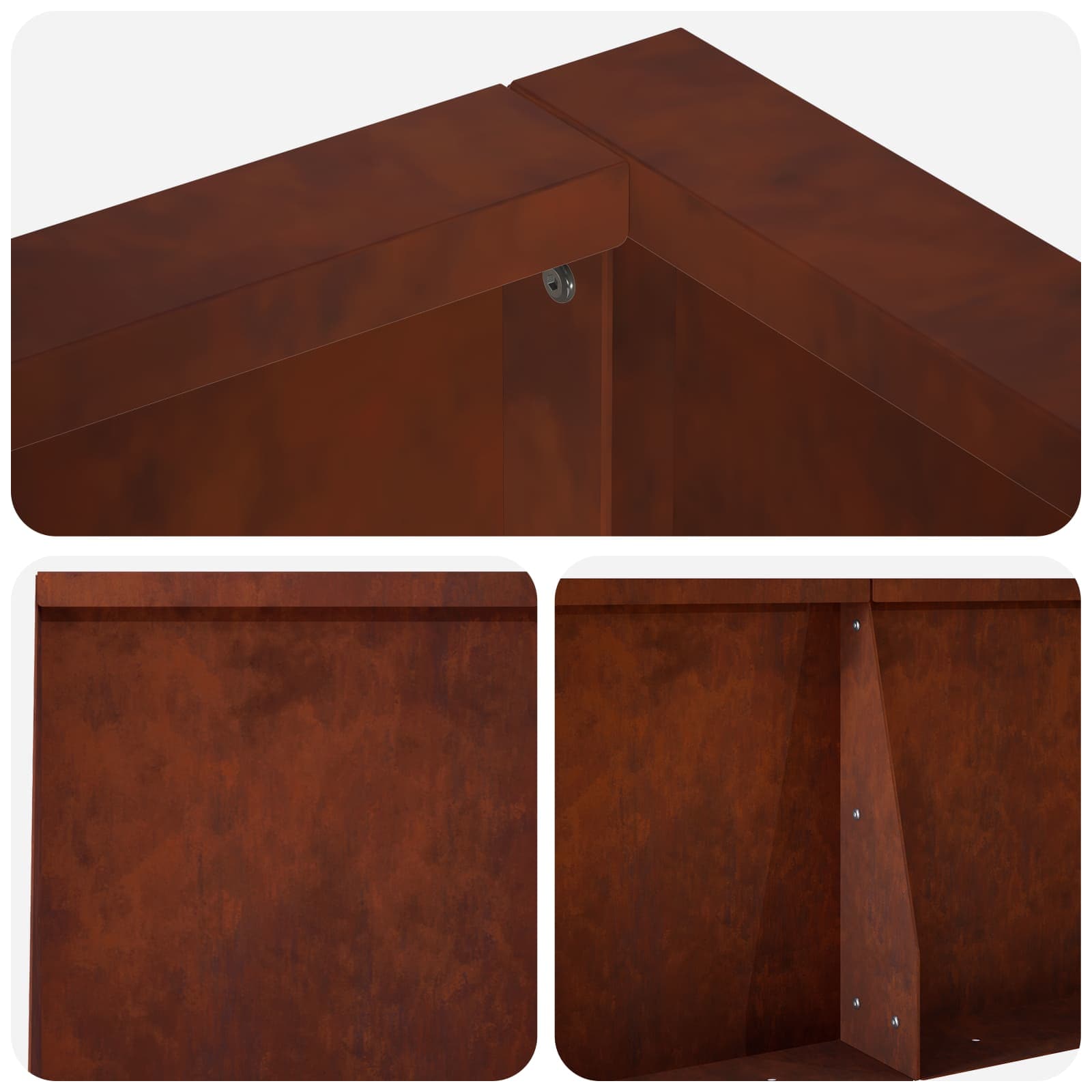 Τοίχος Στήριξης 8 τμχ. 300 x 100 x 50 cm Σκ rusty