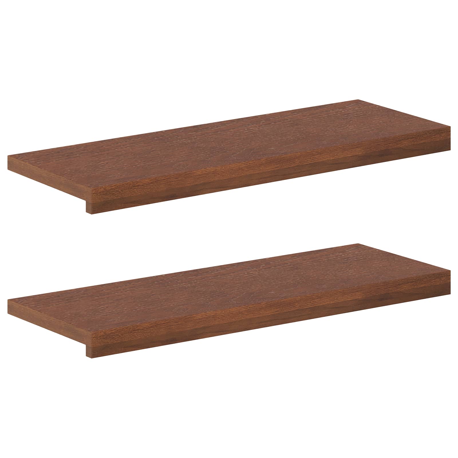 Σκαλοπάτι 2 τεμ. 70 x 25 x 2 cm Σκούρο Καφέ Στερεό Ξύλο Δρυός