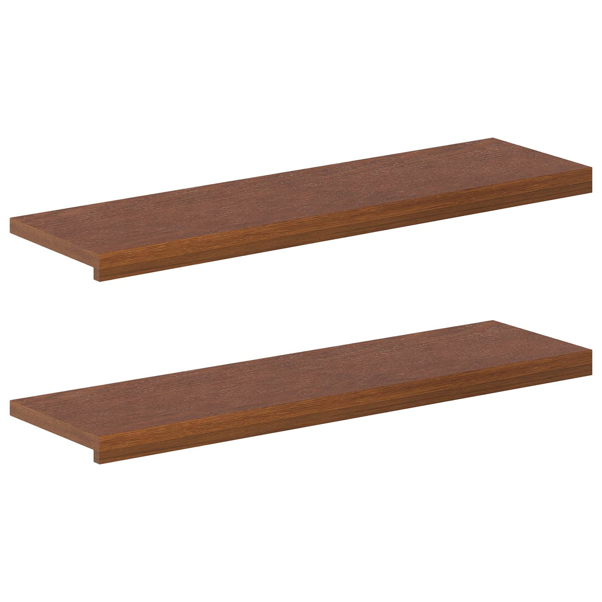 Σκαλοπάτι 2 τεμ. 90 x 30 x 2 cm Σκούρο Καφέ Στερεό Ξύλο Δρυός - Pakobazaar