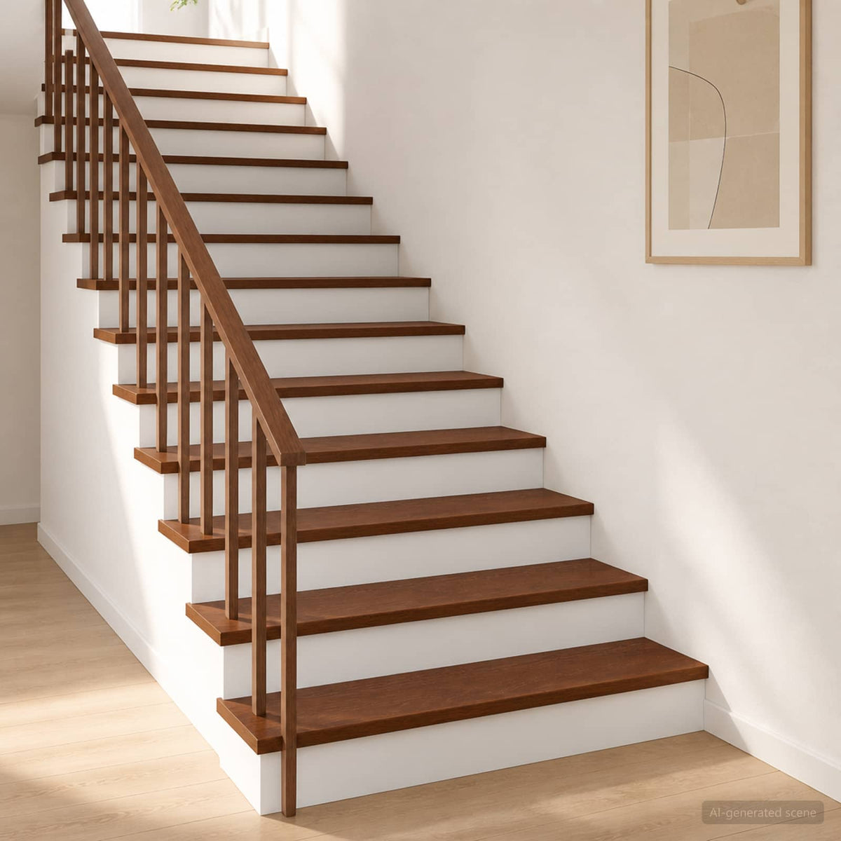 Σκαλοπάτι 8 τεμ. 80 x 30 x 2 cm Σκούρο Καφέ Στερεό Ξύλο Δρυός - Pakobazaar