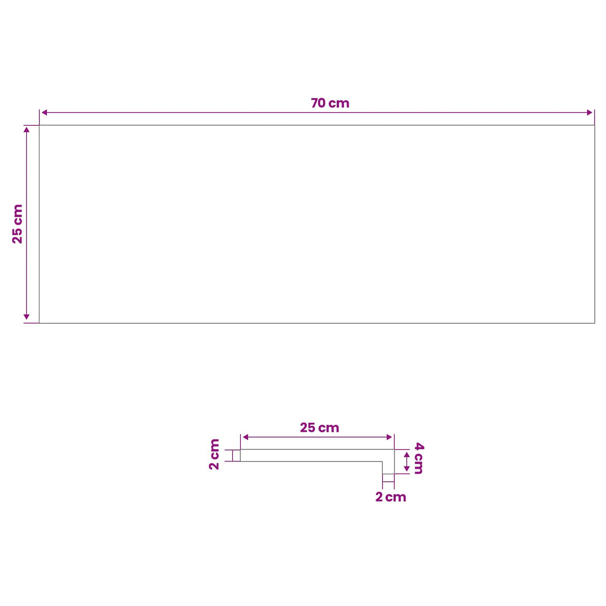 Σκαλοπάτι 20 τεμ. 70 x 25 x 2 cm Λευκό Στερεό Ξύλο Δρυός - Pakobazaar