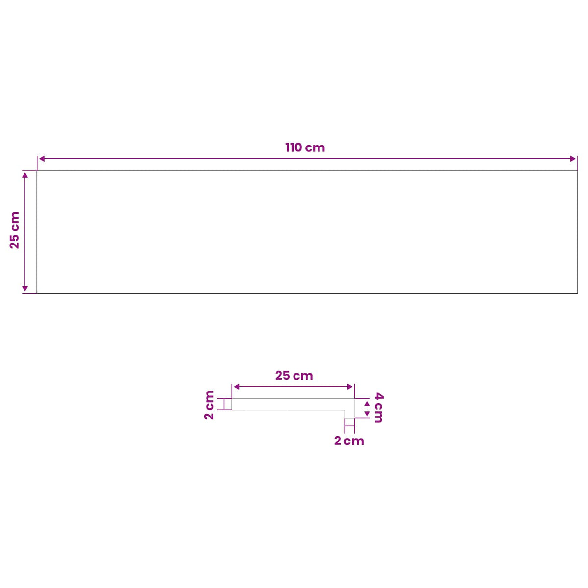 Σκαλοπάτι 20 τεμ. 110 x 25 x 2 cm Καφέ Στερεό Ξύλο Δρυός