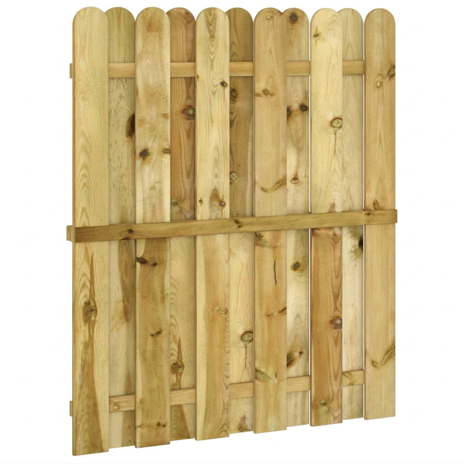 Πύλη Κήπου 100 x 125 cm Μασίφ Ξύλο Πεύκου Πράσινο - Pakobazaar