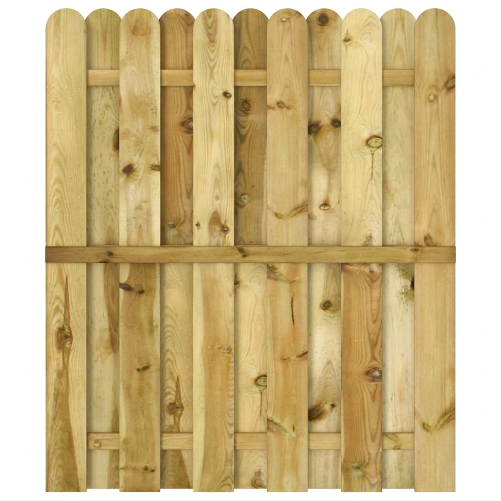 Πύλη Κήπου 100 x 125 cm Μασίφ Ξύλο Πεύκου Πράσινο - Pakobazaar