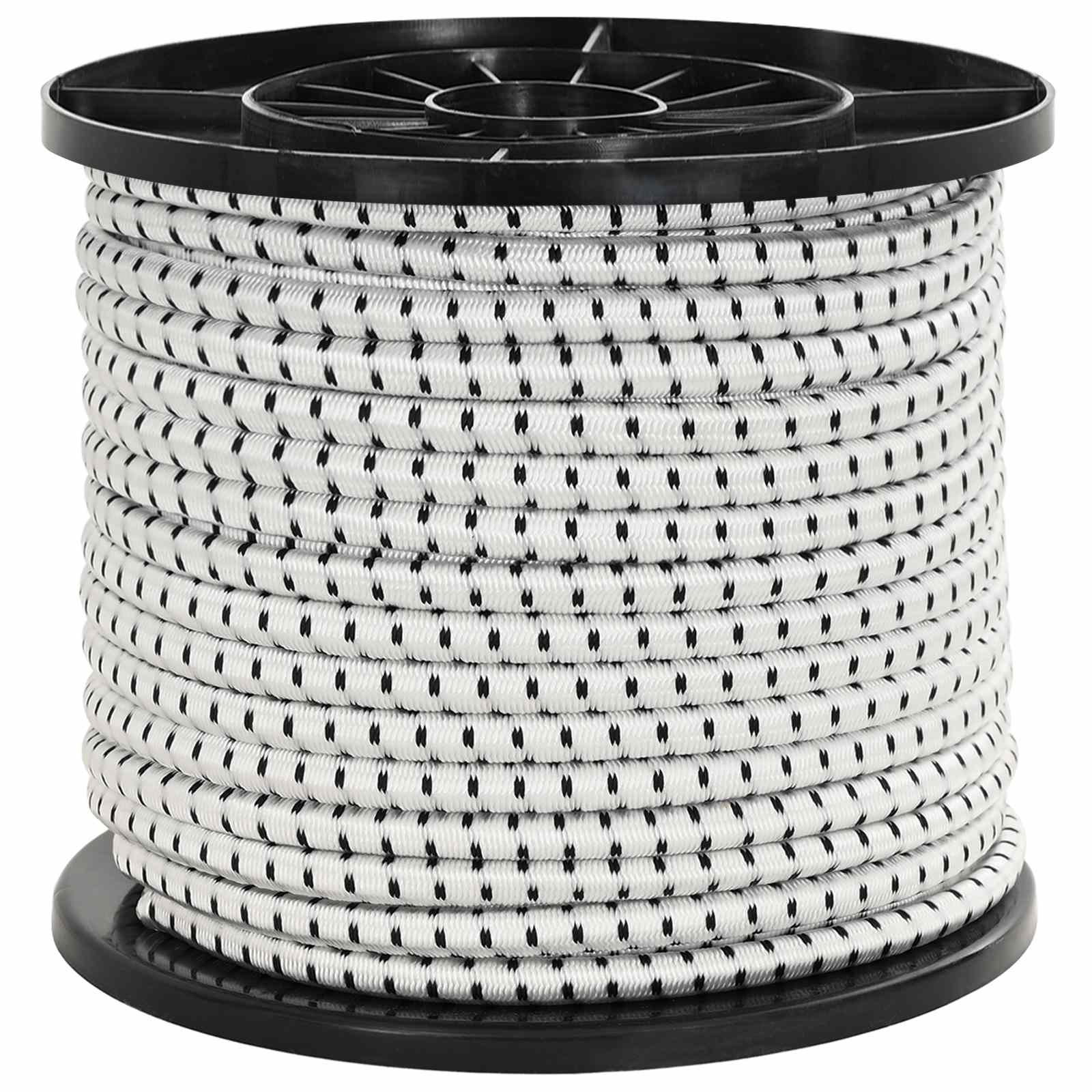 Σχοινιά Bungee 8 mm Μαύρο και Λευκό PP και καουτσούκ