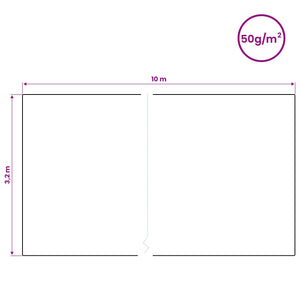 Φλις Προστασίας Φυτού από Παγετό 50 gsm 10 x 3.2 m - Pakobazaar