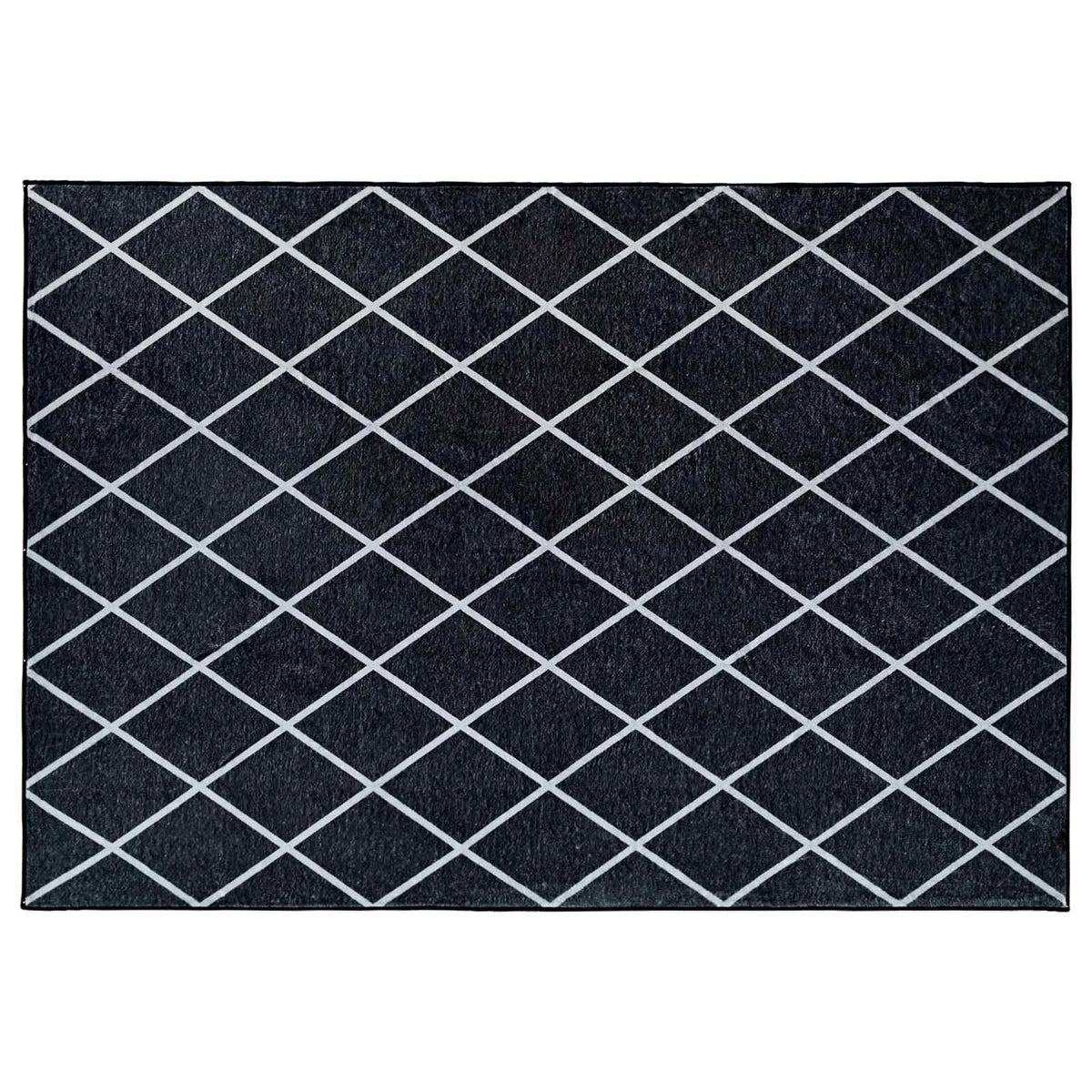 Χαλί ORIZ Μαύρο διαμαντένιο σχέδιο 200 x 280 cm