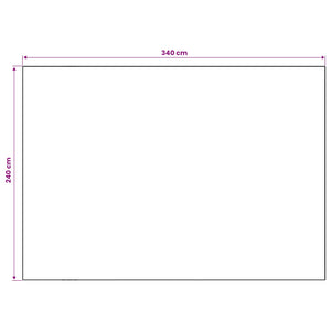 Χαλί ORIZ Μαύρο διαμαντένιο σχέδιο 240 x 340 cm