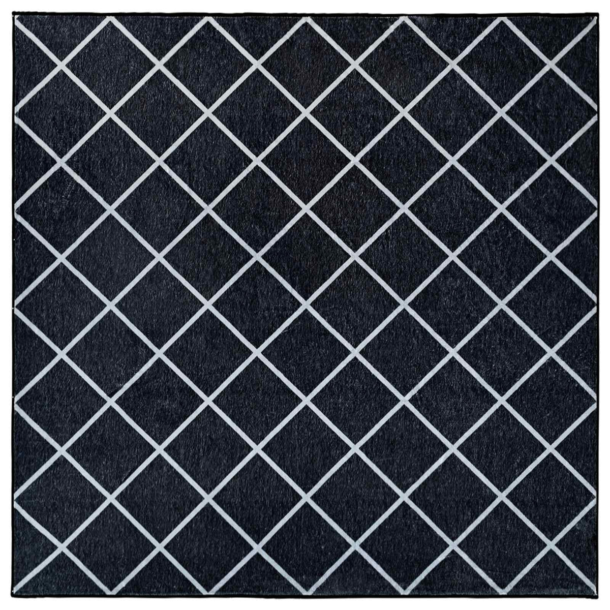 Χαλί ORIZ Μαύρο διαμαντένιο σχέδιο 240 x 240 cm