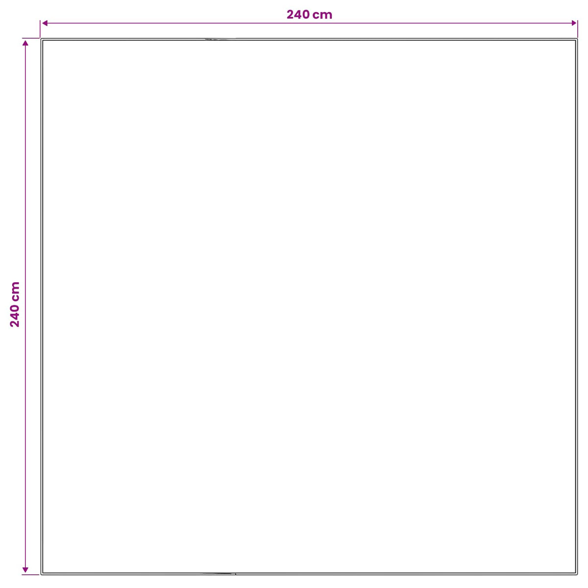 Χαλί ORIZ Καφέ 240 x 240 cm 100% Πολυεστέρας