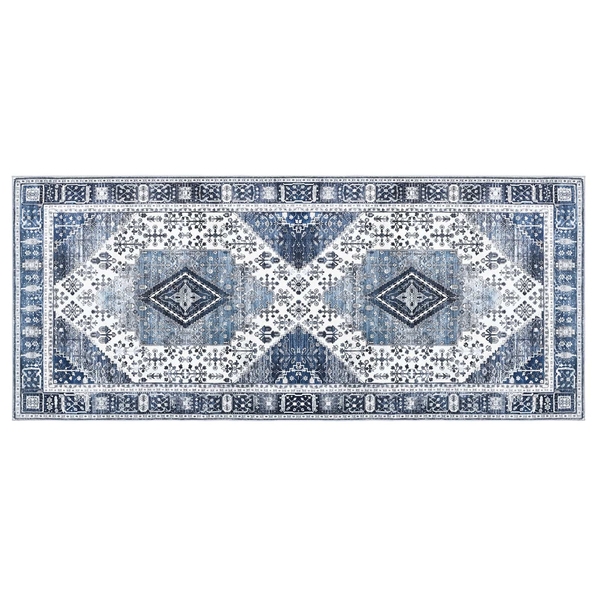 Χαλί ORIZ Σκούρο Μπλε 80 x 200 cm 100% Πολυεστέρας