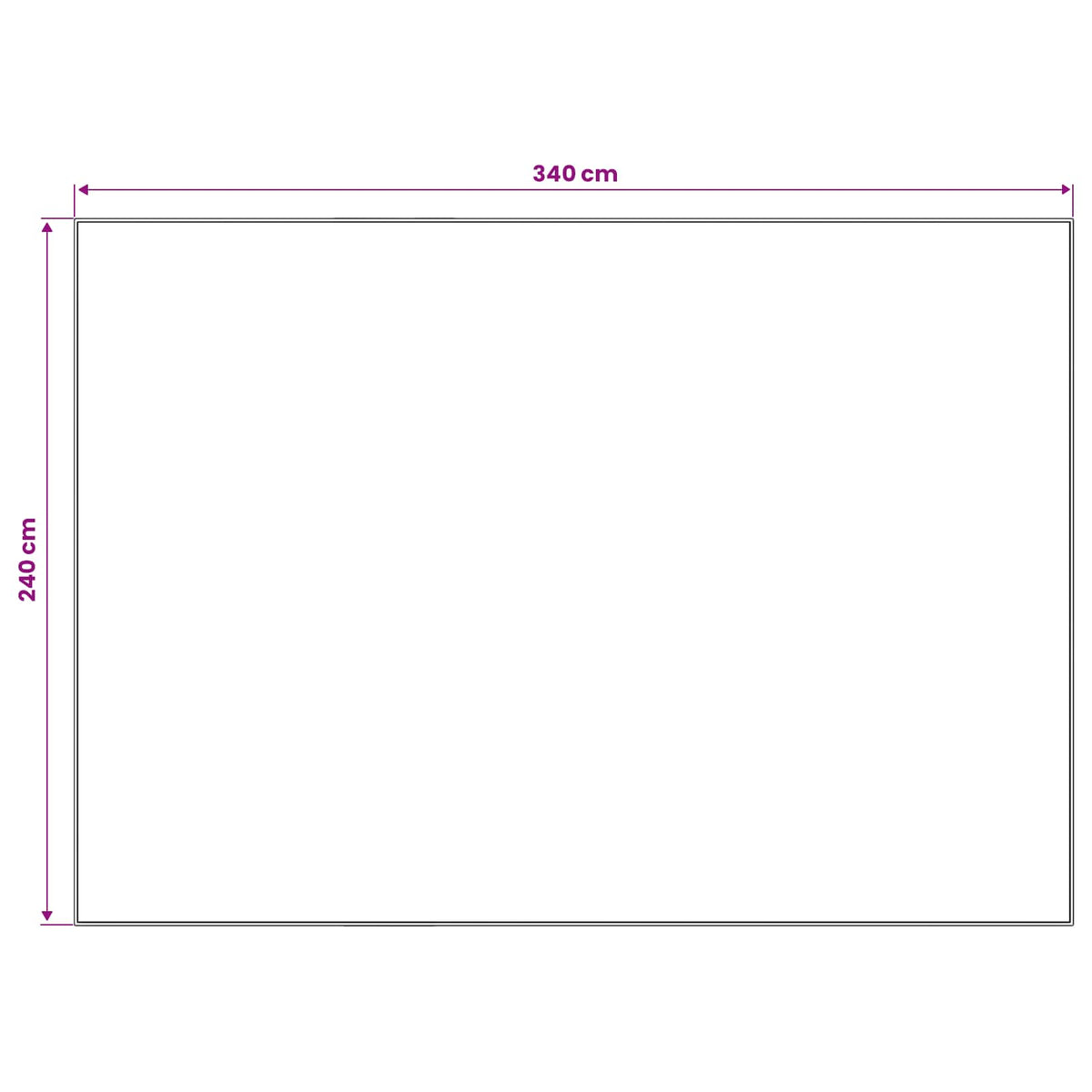 Χαλί ORIZ Κόκκινο 240 x 340 cm 100% Πολυεστέρας