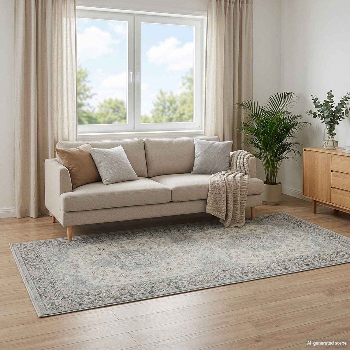 Χαλί ORIZ Κρεμ 80 x 200 cm 100% Πολυεστέρας
