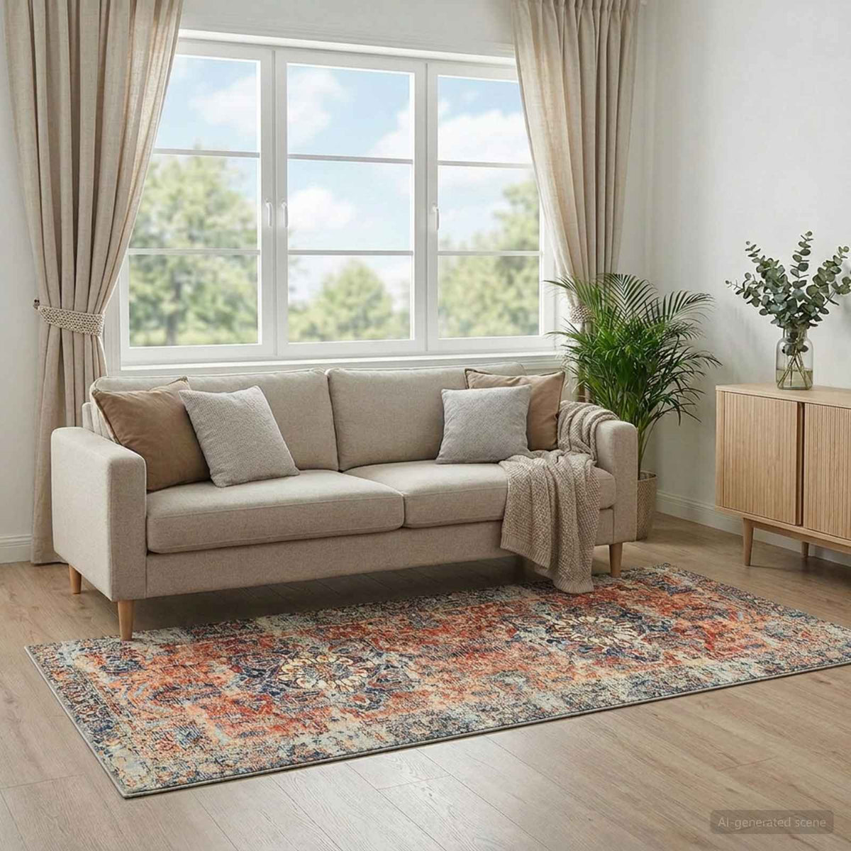 Χαλί ORIZ Πορτοκαλί 80 x 200 cm 100% Πολυεστέρας