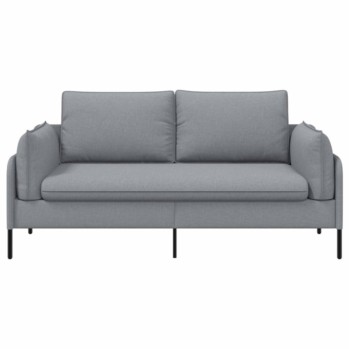 Καναπές 2 ατόμων Ανοιχτό γκρι 188 x 81 x 89 εκ. Ύφασμα