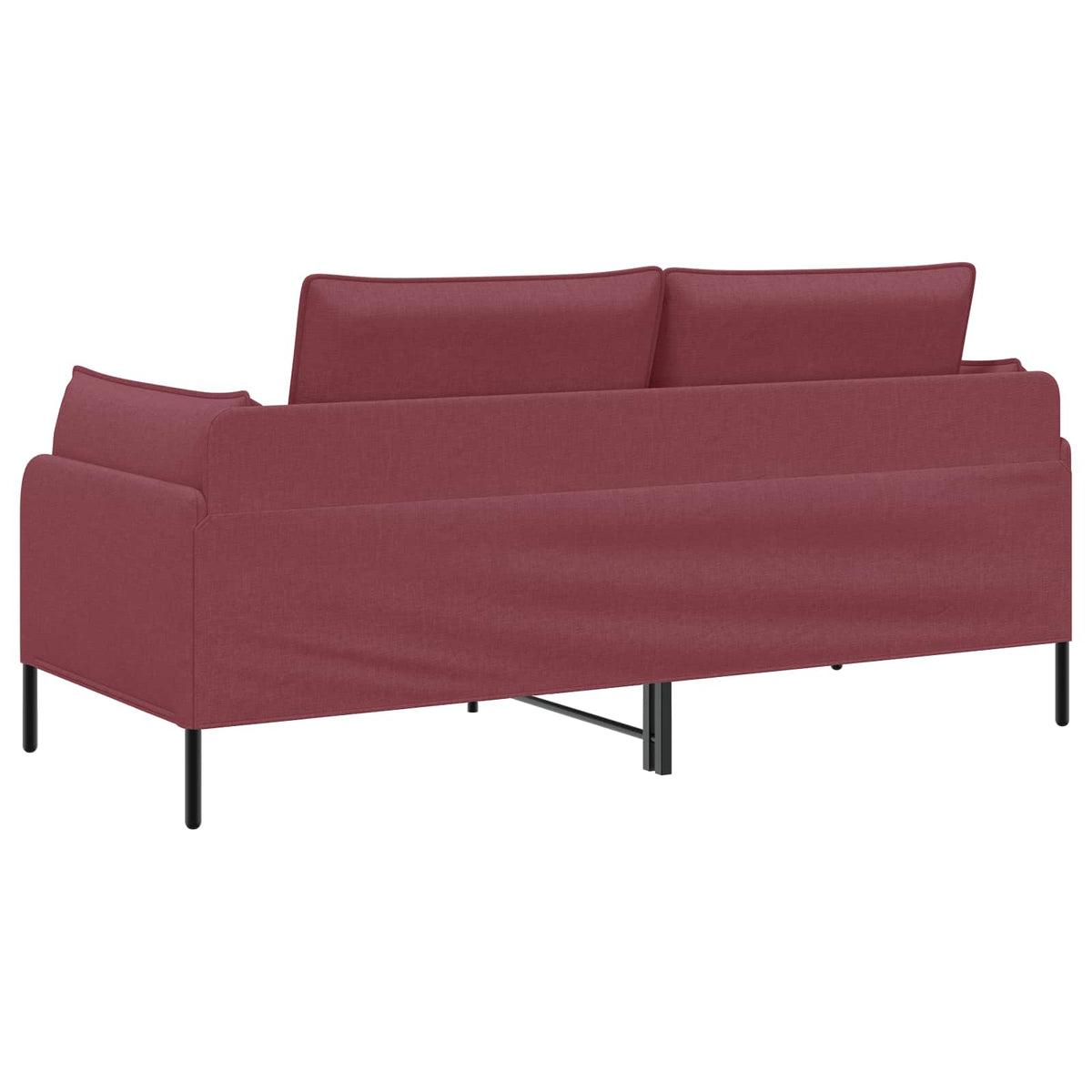 Καναπές 2 ατόμων Κόκκινο 188 x 81 x 89 εκ. Ύφασμα