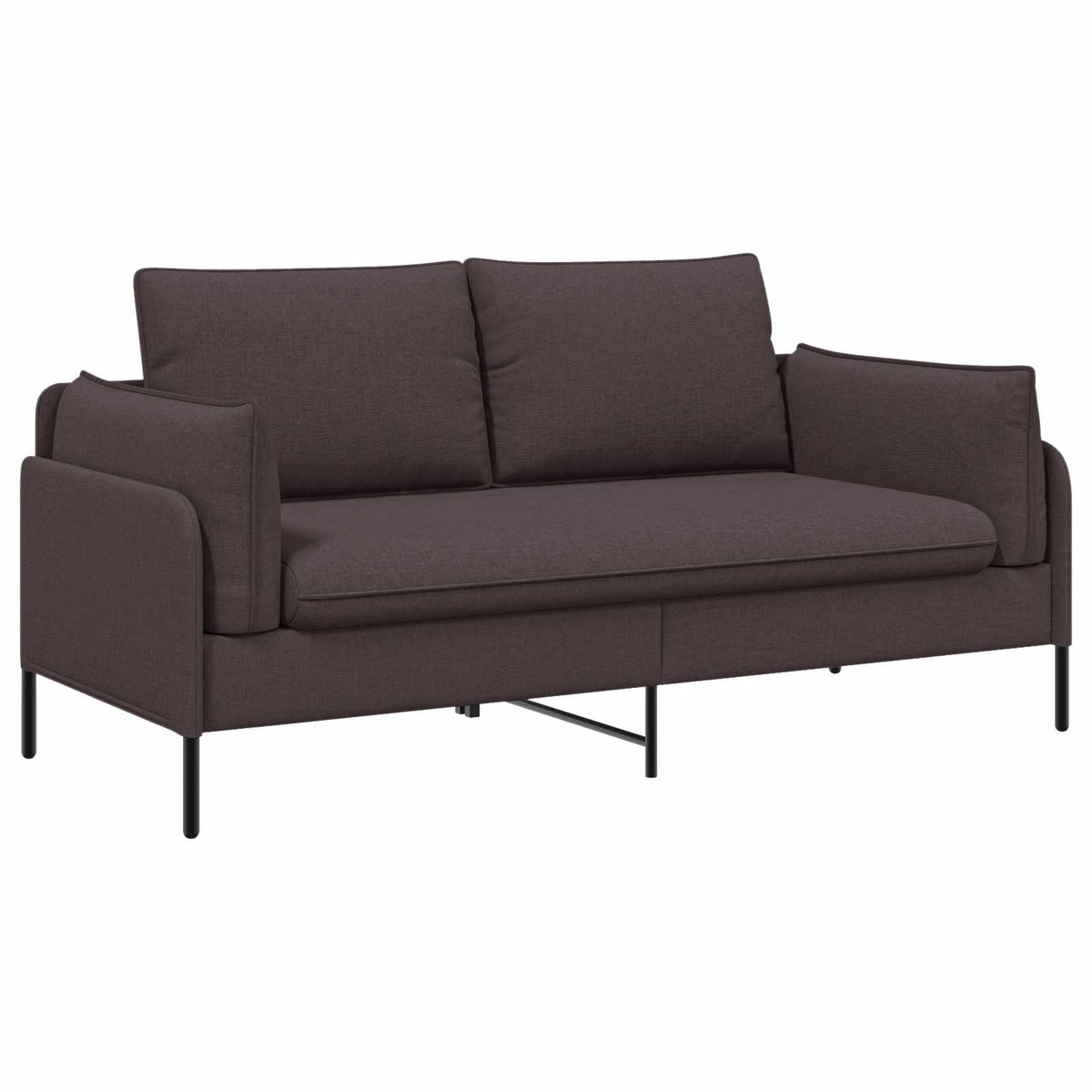 Καναπές 2 ατόμων Σκούρο Καφέ 188 x 81 x 89 εκ. Ύφασμα