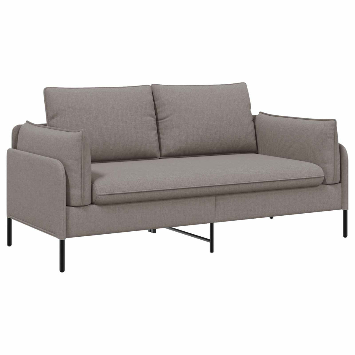 Καναπές 2 ατόμων Taupe 188 x 81 x 89 εκ. Ύφασμα